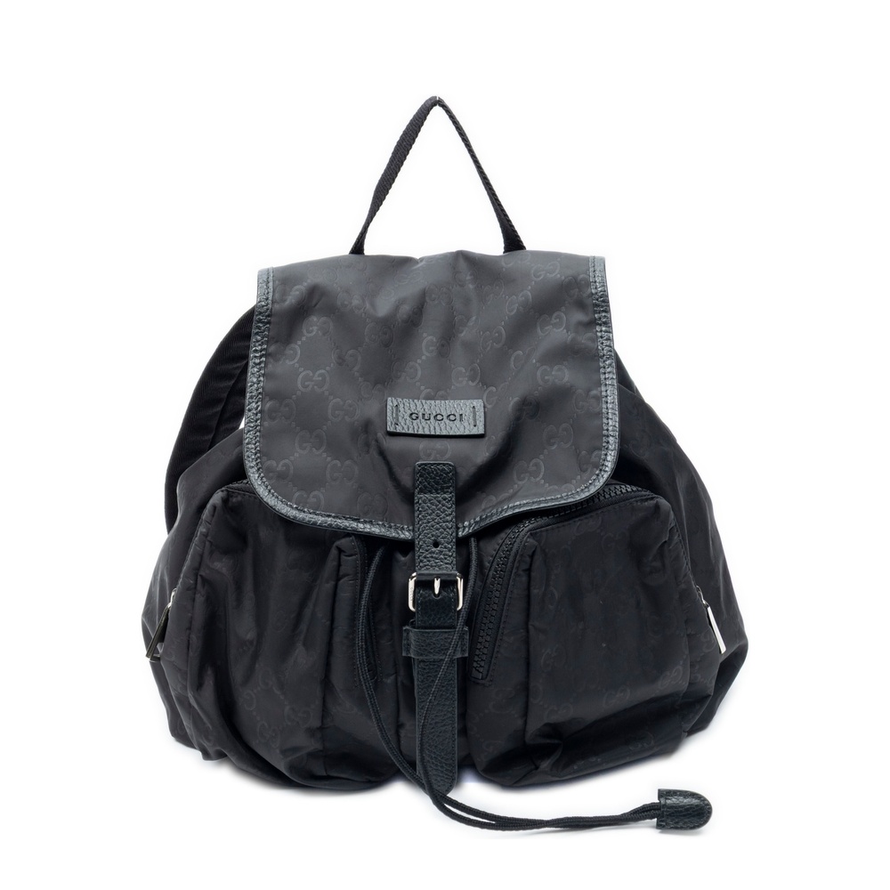 Gucci Flap Drawstring Backpack